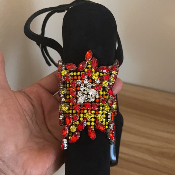 AUTHENTIC Philipp Plein black crystal embellished platform - Picture 6 of 12